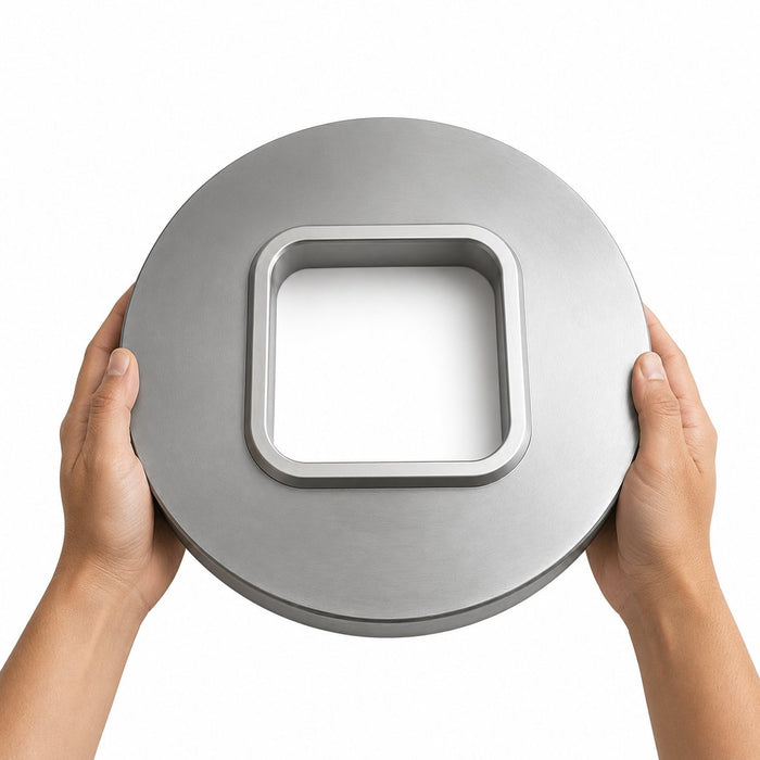 Opseal moule de scellage carré - 12,4 cm x 12,4 cm - en main