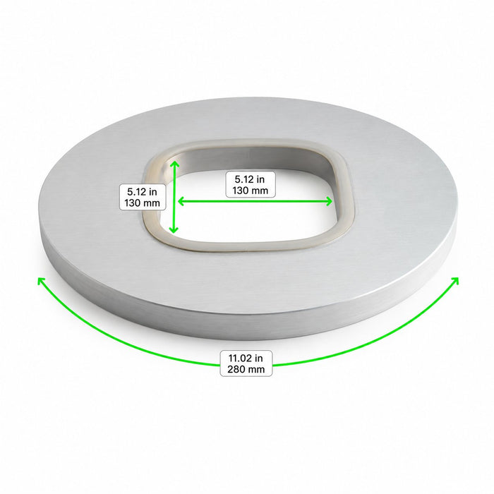 Opseal moule de scellage carré - 13 cm x 13 cm - dimensions