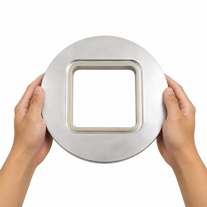 Opseal moule de scellage carré - 15,2 cm x 15,2 cm - en main