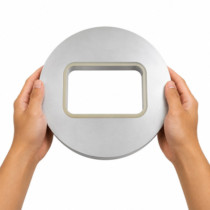 Opseal moule de scellage rectangulaire - 17 cm x 12 cm - en main
