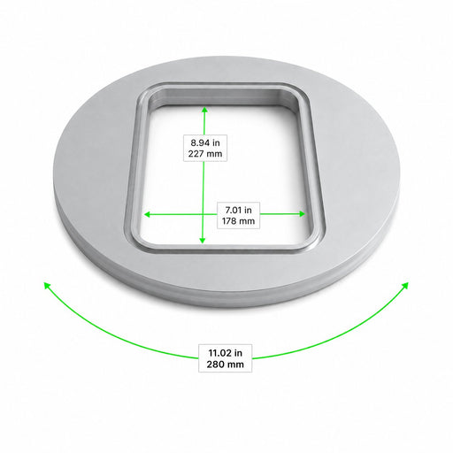 Opseal rechteckige Siegelform - 22,7 cm x 17,8 cm - 1 Stück