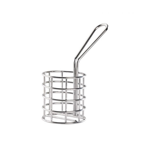 Mini panier friteuse métal rond - Ø 4,5 cm - H 5,1 cm - 6 unités