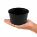 Saladier rond "Buckaty" en PP injecté noir - 1000 ml - Ø 14,5 cm - H 8,1 cm - 50 unités
