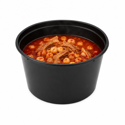 Saladier rond "Buckaty" en PP injecté noir - 1000 ml - Ø 14,5 cm - H 8,1 cm - 50 unités