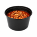 Saladier rond "Buckaty" en PP injecté noir - 1000 ml - Ø 14,5 cm - H 8,1 cm - 50 unités