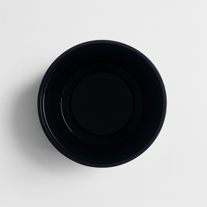 Saladier rond "Buckaty" en PP injecté noir - 1000 ml - Ø 14,5 cm - H 8,1 cm - 50 unités