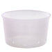 Saladier rond "Buckaty" en PP injecté transparent - 1000 ml - Ø 14,5 cm - H 8,1 cm - 50 unités