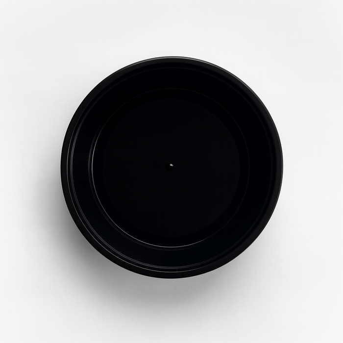 Saladier rond "Buckaty" en PP injecté noir - 750 ml - Ø 14,5 cm - H 6 cm - 50 unités