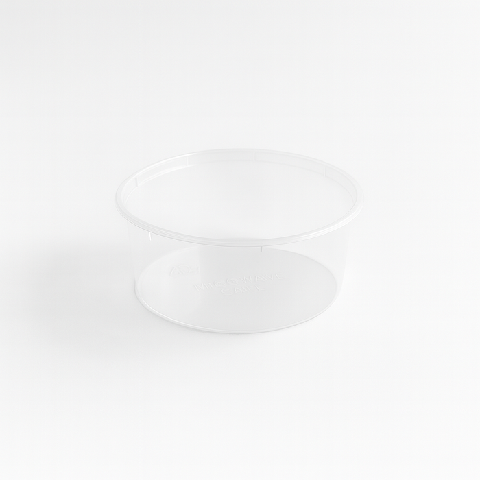 Saladier rond "Buckaty" en PP injecté transparent - 750 ml - Ø 14,5 cm - H 6 cm - 50 unités