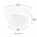 Saladier rond "Buckaty" en PP injecté transparent - 750 ml - Ø 14,5 cm - H 6 cm - 50 unités