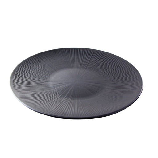 Assiette noire "Black Phoenix" réemployable H 3,55 cm - 8 unités