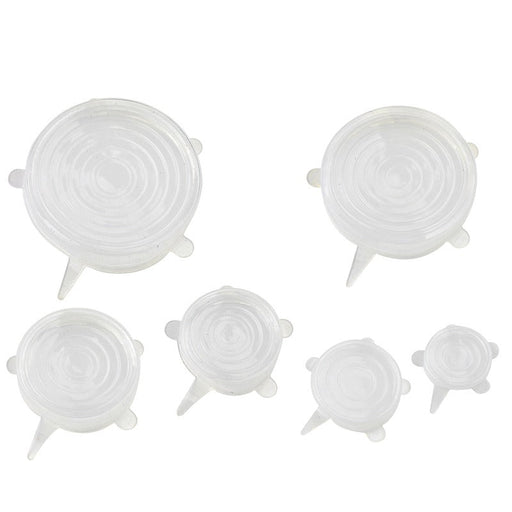 Set de 6 couvercles réutilisable en silicone Ø 20,5 cm 19,5 cm x 19,5 cm H 3 cm - 10 unités