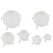 Set de 6 couvercles réutilisable en silicone Ø 20,5 cm 19,5 cm x 19,5 cm H 3 cm - 10 unités