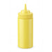 Squeezer souple jaune 1 embout, plastique BPA free H 18,5 cm 230ml - 6 unités
