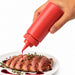 Squeezer souple rouge 1 embout, plastique BPA free H 18,5 cm 230ml - 6 unités