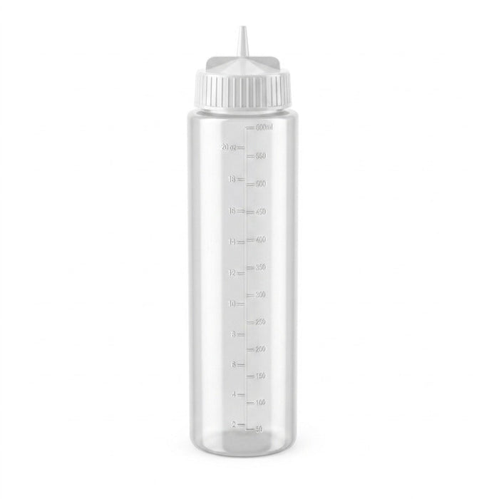 Squeezer souple transparent 1 embout, plastique BPA free H 18,5 cm 230ml - 6 unités