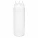Squeezer souple transparent 3 embouts, plastique BPA free H 19,5 cm 350ml - 6 unités