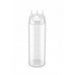 Squeezer souple transparent 3 embouts, plastique BPA free H 19,5 cm 420ml - 6 unités