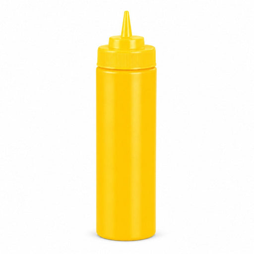 Squeezer souple jaune 1 embout, plastique BPA free H 19,5 cm 350ml - 6 unités