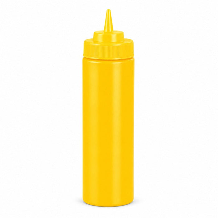 Squeezer souple jaune 1 embout, plastique BPA free H 19,5 cm 350ml - 6 unités