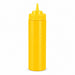 Squeezer souple jaune 1 embout, plastique BPA free H 19,5 cm 350ml - 6 unités