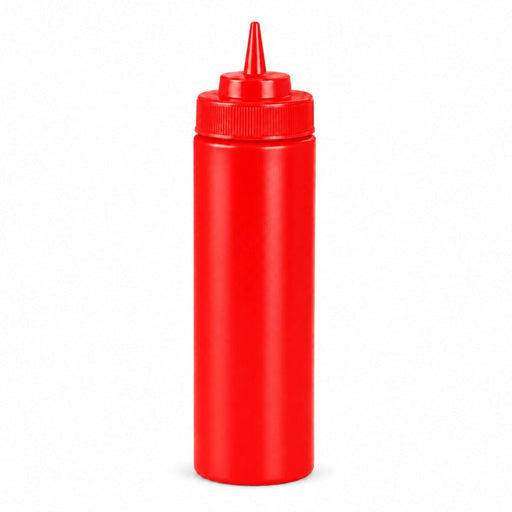Squeezer souple rouge 1 embout, plastique BPA free H 19,5 cm 350ml - 6 unités