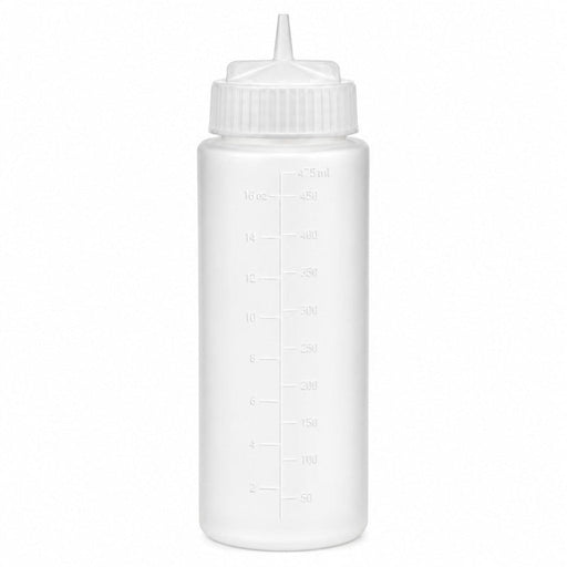 Squeezer souple transparent 1 embout, plastique BPA free H 19,5 cm 350ml - 6 unités