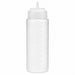 Squeezer souple transparent 1 embout, plastique BPA free H 19,5 cm 350ml - 6 unités