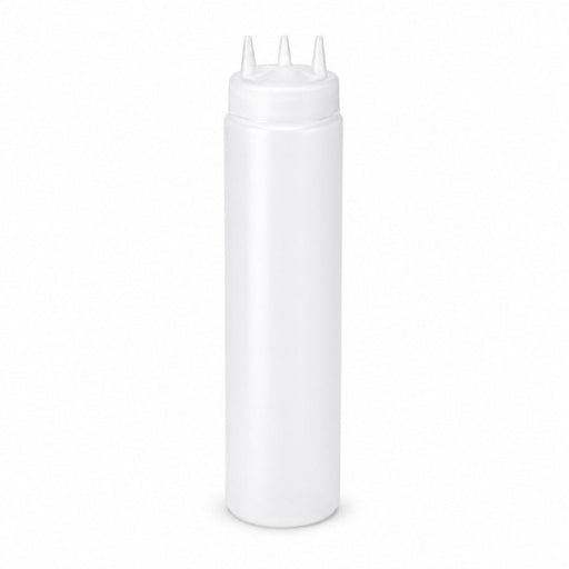 Squeezer souple transparent 3 embouts, plastique BPA free H 26 cm 630ml - 6 unités