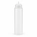 Squeezer souple transparent 1 embout, plastique BPA free H 26 cm 630ml - 6 unités
