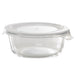 Combo bol CookShow en verre compartimenté+couv PP Ø 13 cm H 6 cm - 36 unités