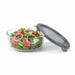 Combo bol CookShow en verre compartimenté+couv PP Ø 15 cm H 6,7 cm - 24 unités