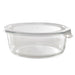 Combo bol CookShow en verre compartimenté+couv PP Ø 17 cm H 7,4 cm - 18 unités