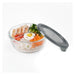 Combo bol CookShow en verre compartimenté+couv PP Ø 17,2 cm H 6,6 cm - 18 unités