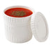Combo bol CookShow verre opale + couv en plastique PP Ø 10,4 cm H 9,6 cm - 24 unités
