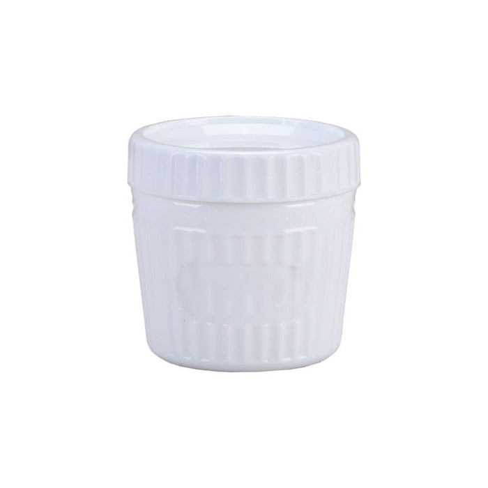 Combo bol CookShow verre opale + couv en plastique PP Ø 10,4 cm H 9,6 cm - 24 unités