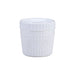 Combo bol CookShow verre opale + couv en plastique PP Ø 10,4 cm H 9,6 cm - 24 unités
