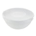 Bol rond en verre opale avec couvercle en plastique PP "CookShow" - 1140 ml - Ø 17,8 cm - H 7,5 cm - 12 unités