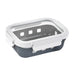 Combo boite rectangulaire en verre+couv transparent+protection silicone 17 cm x 12,5 cm H 5,3 cm - 24 unités