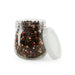 Bocal en verre sphérique avec bouchon en PP - 200 ml - Ø 6,2 cm - H 7 cm - en situation