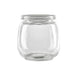 Bocal en verre sphérique avec bouchon en pp -300ml - 60 unités
