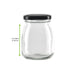 Puddingbecher aus Glas mit schwarzem Eisenverschluss - 200 ml - Ø 6 cm - H 9,1 cm - 30 Stück