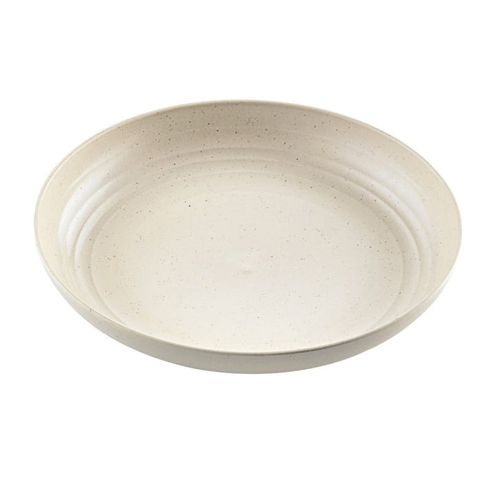 Huskly assiette remployable composite beige - Ø 19,8 cm - H 3 cm - 12 unités