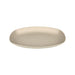 Assiette ovale Huskly réemployable en composite beige 29 cm x 18 cm H 3,2 cm - 48 unités