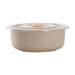 Huskly bol reutilisable en composite beige avec couvercle PP 900ml - 20 unités