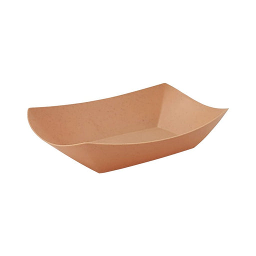 Barquette Bateau kraft réutilisable 21,8 cm x 15,5 cm H 4 cm - 10 unités