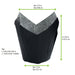 Caissette de cuisson tulipe en papier noir ingraissable - Ø base 4,5 cm - H 8 cm - 120 unités