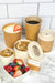 Pot carton brun chaud et froid avec couvercle carton H118mm 560ml