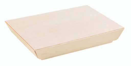Barquette rectangulaire en bois "Samouraï" 180x130mm H29mm