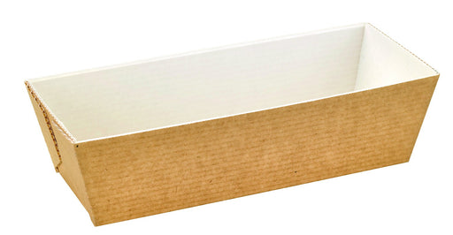 Moule de cuisson carton microflute rectangulaire 208x84mm H55mm